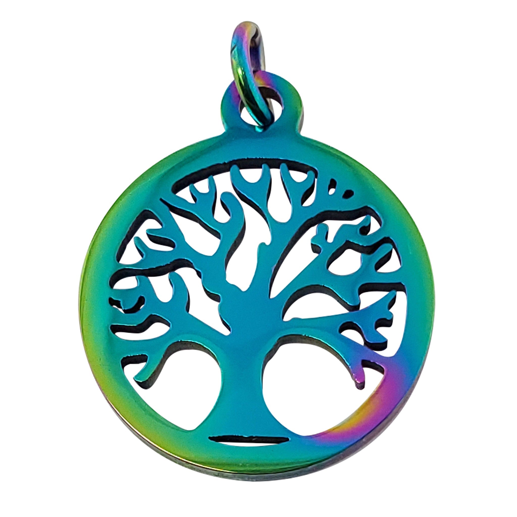 18K Gold PVD Coated Stainless Steel Tree of Life Charm