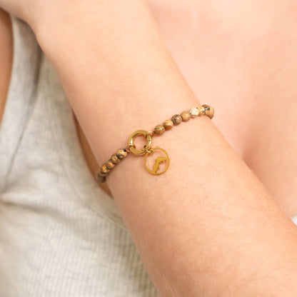 18K Gold PVD Stainless Steel Mountain Charm