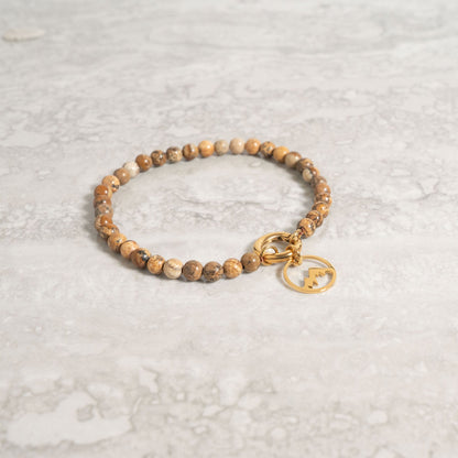 18K Gold PVD Stainless Steel Mountain Charm