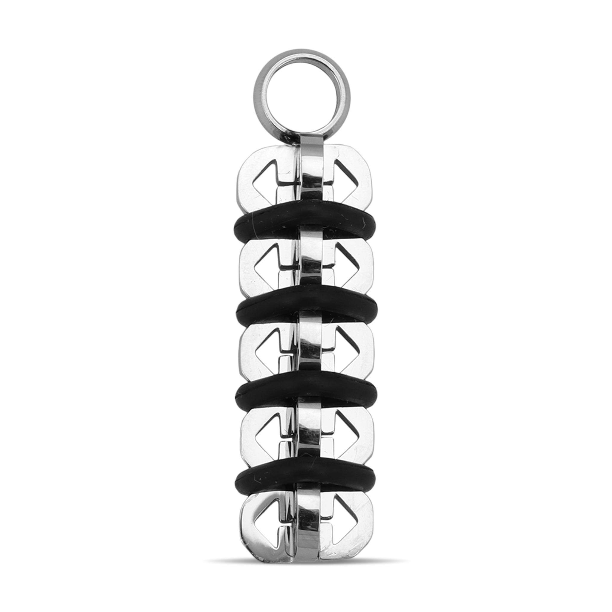 Black Pattern Stainless Steel Pendant