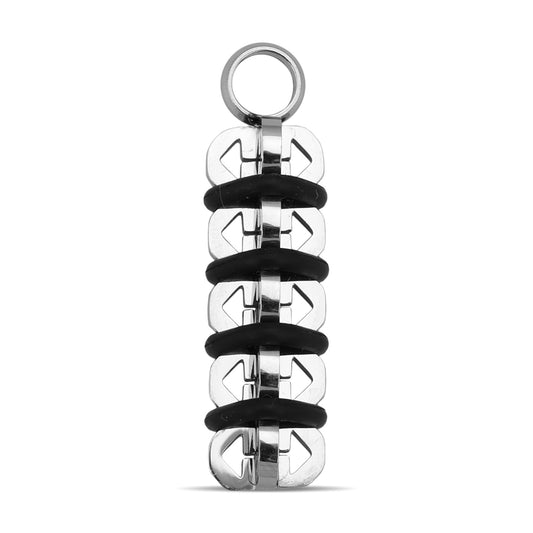 Black Pattern Stainless Steel Pendant