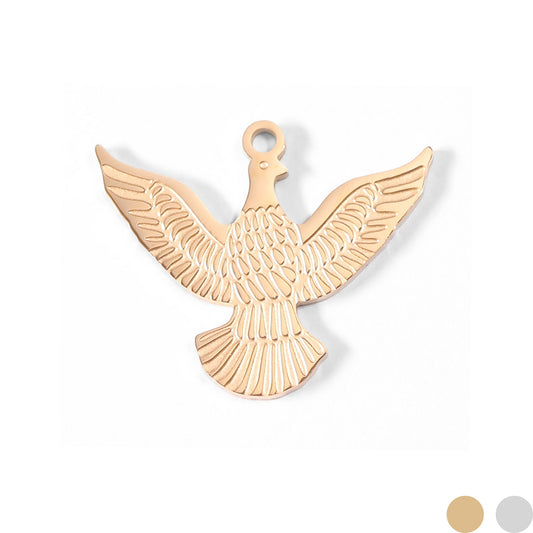 18K Gold PVD Stainless Steel Eagle Charm