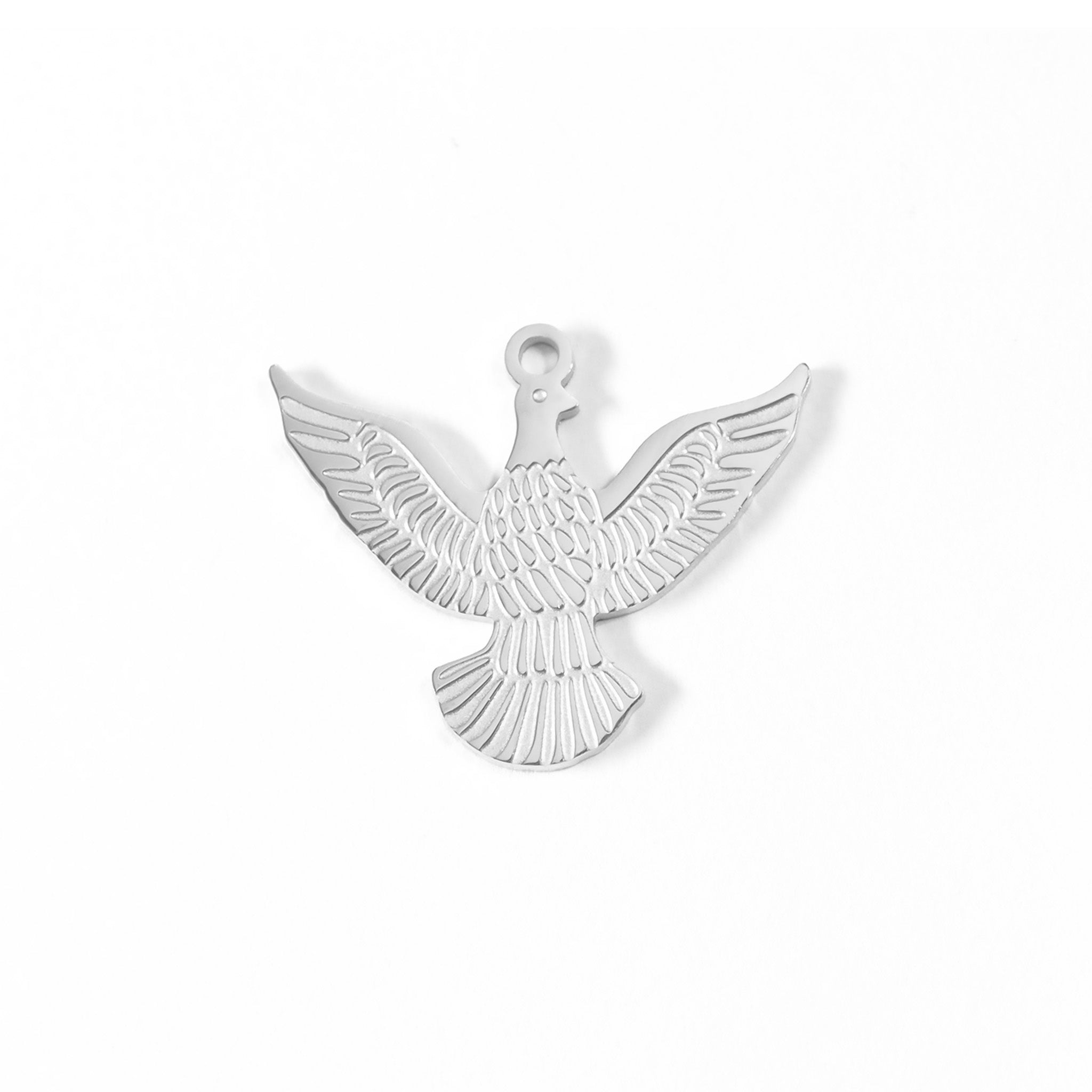18K Gold PVD Stainless Steel Eagle Charm