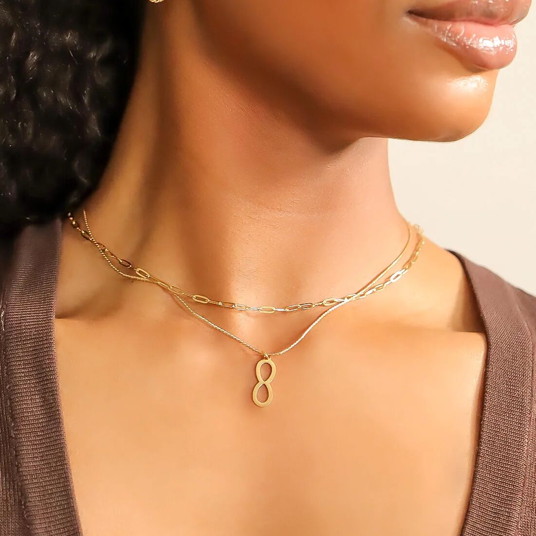 18K Gold PVD Stainless Steel Paperclip Chain Necklace