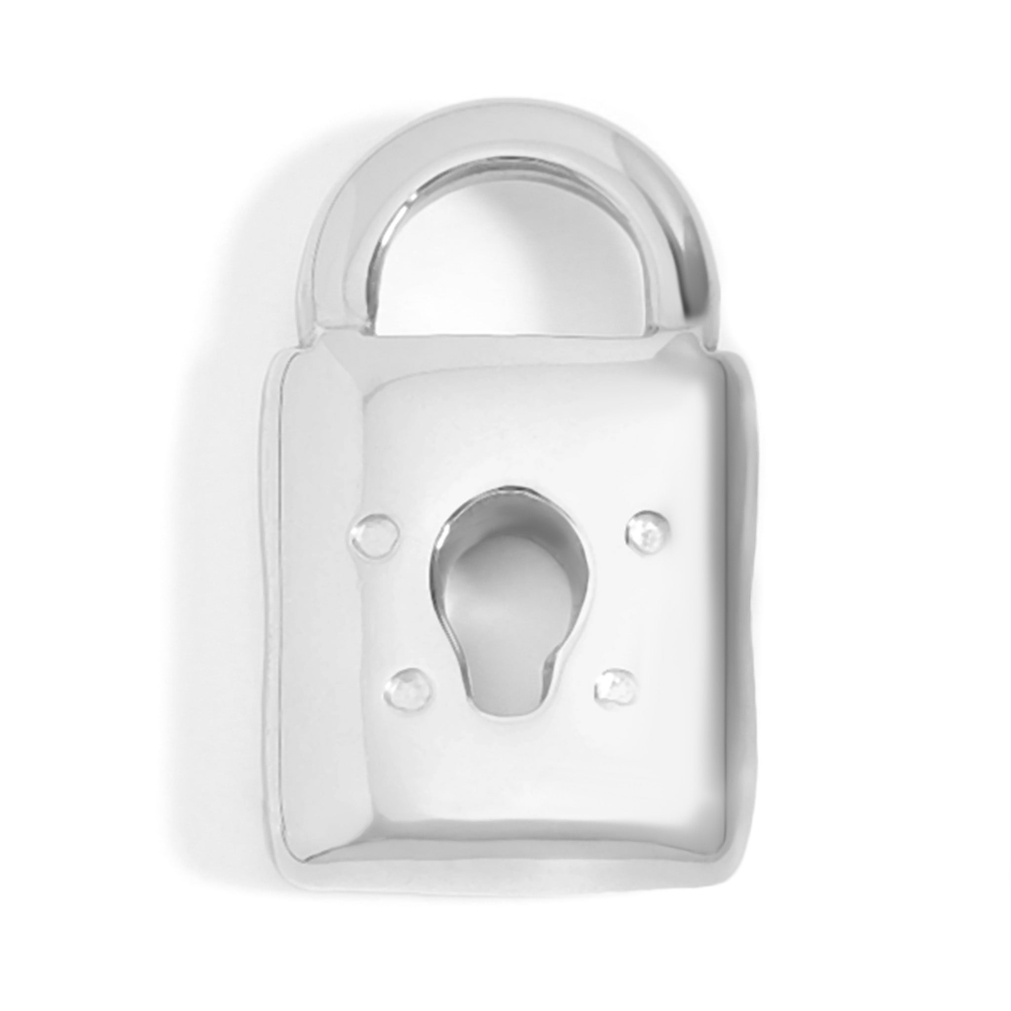 18K Gold PVD Stainless Steel Padlock Charm