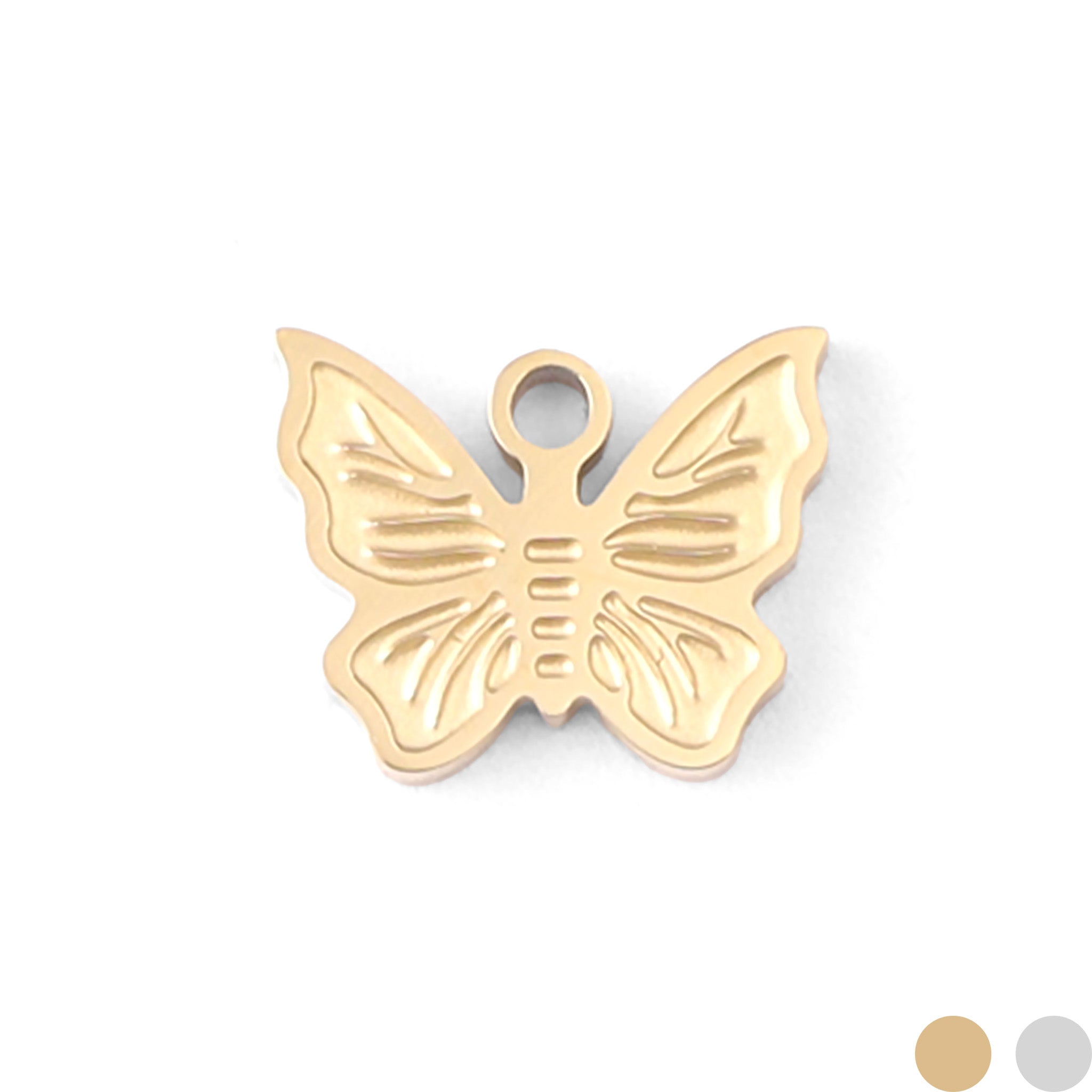 18K Gold PVD Stainless Steel Dainty Butterfly Charm