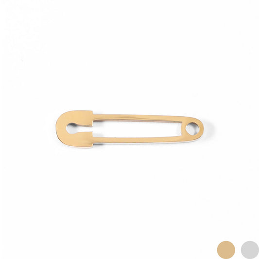 18K Gold PVD Stainless Steel Safety Pin Charm