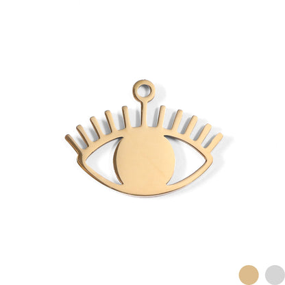18K Gold PVD Stainless Steel Evil Eye Charm