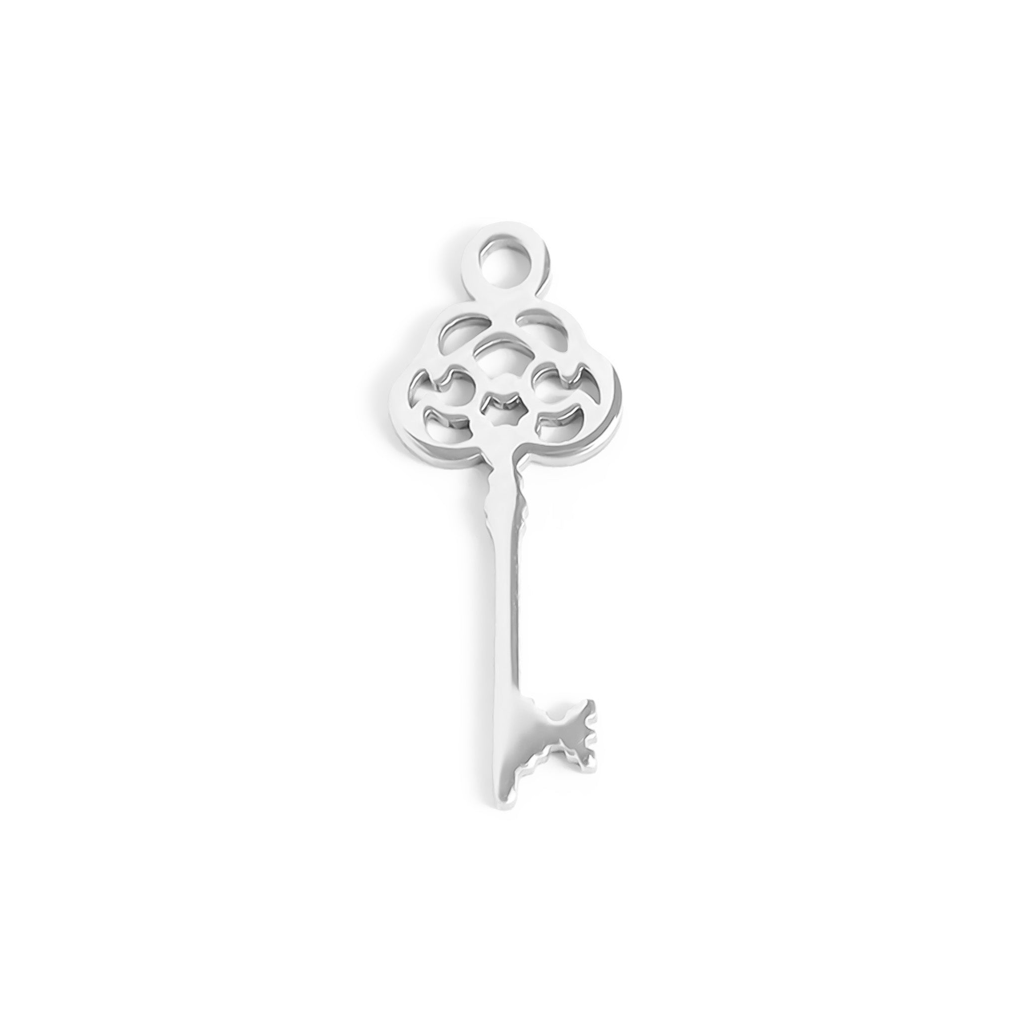 18K Gold PVD Stainless Steel Key Charm
