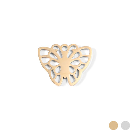 18K Gold PVD Stainless Steel Butterfly Charm