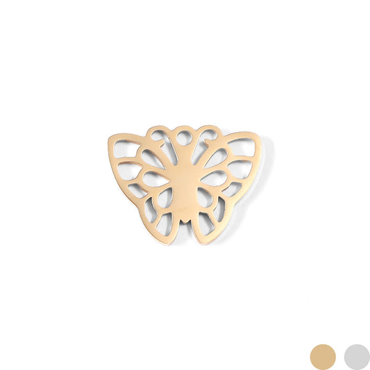 18K Gold PVD Stainless Steel Butterfly Charm