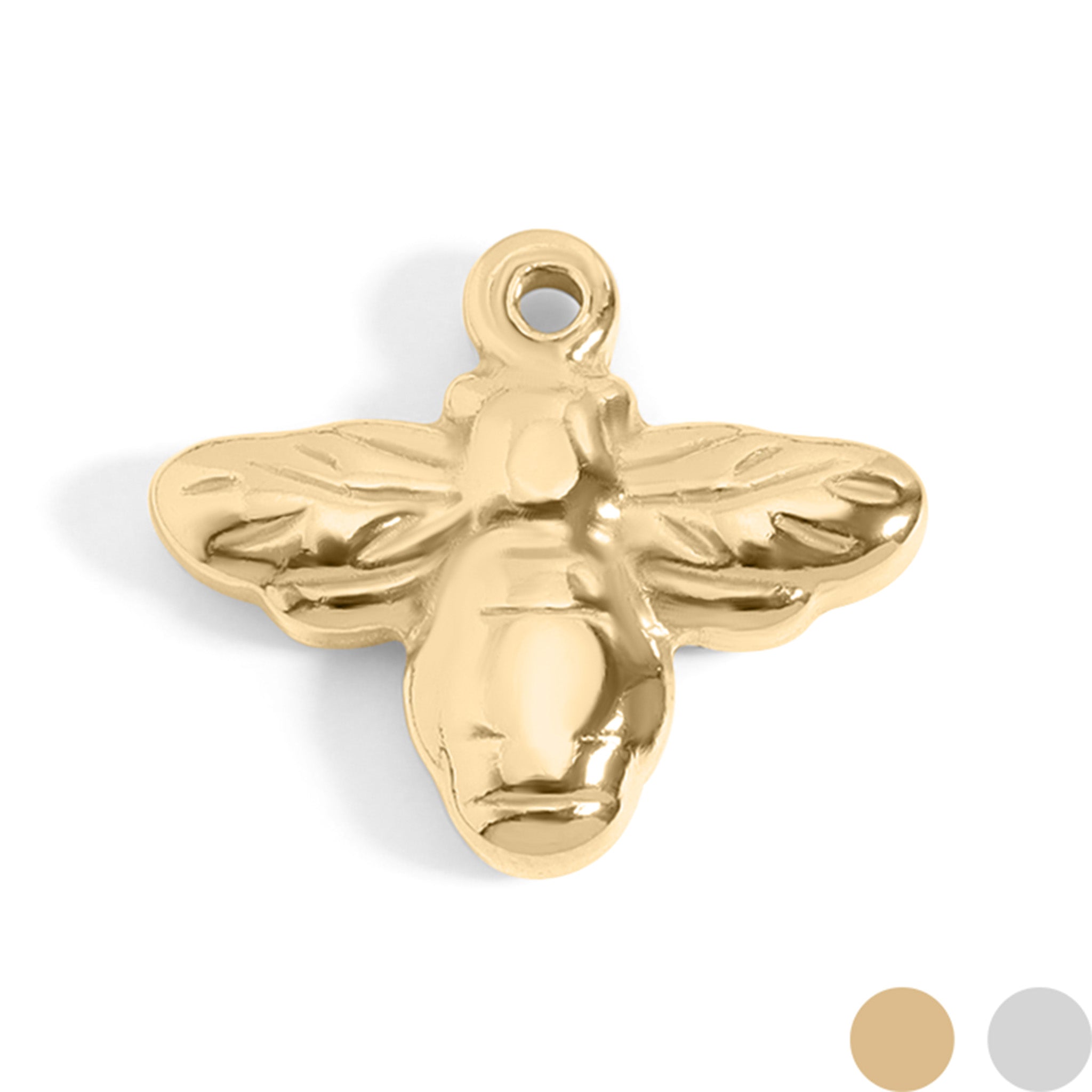 18K Gold PVD Stainless Steel Bee Charm
