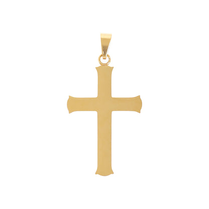 18K Gold PVD Stainless Steel Cross Pendant