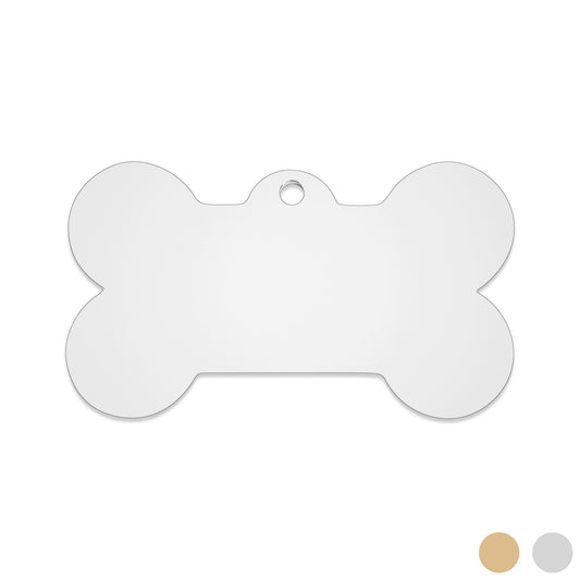 18K Gold PVD Stainless Steel Dog Bone Pet Tag