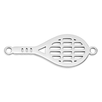 18K Gold PVD Stainless Steel Tennis Connector Charm