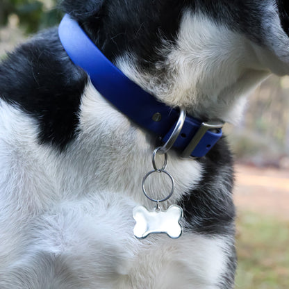 18K Gold PVD Large Blank Stainless Steel Dog Bone Tag