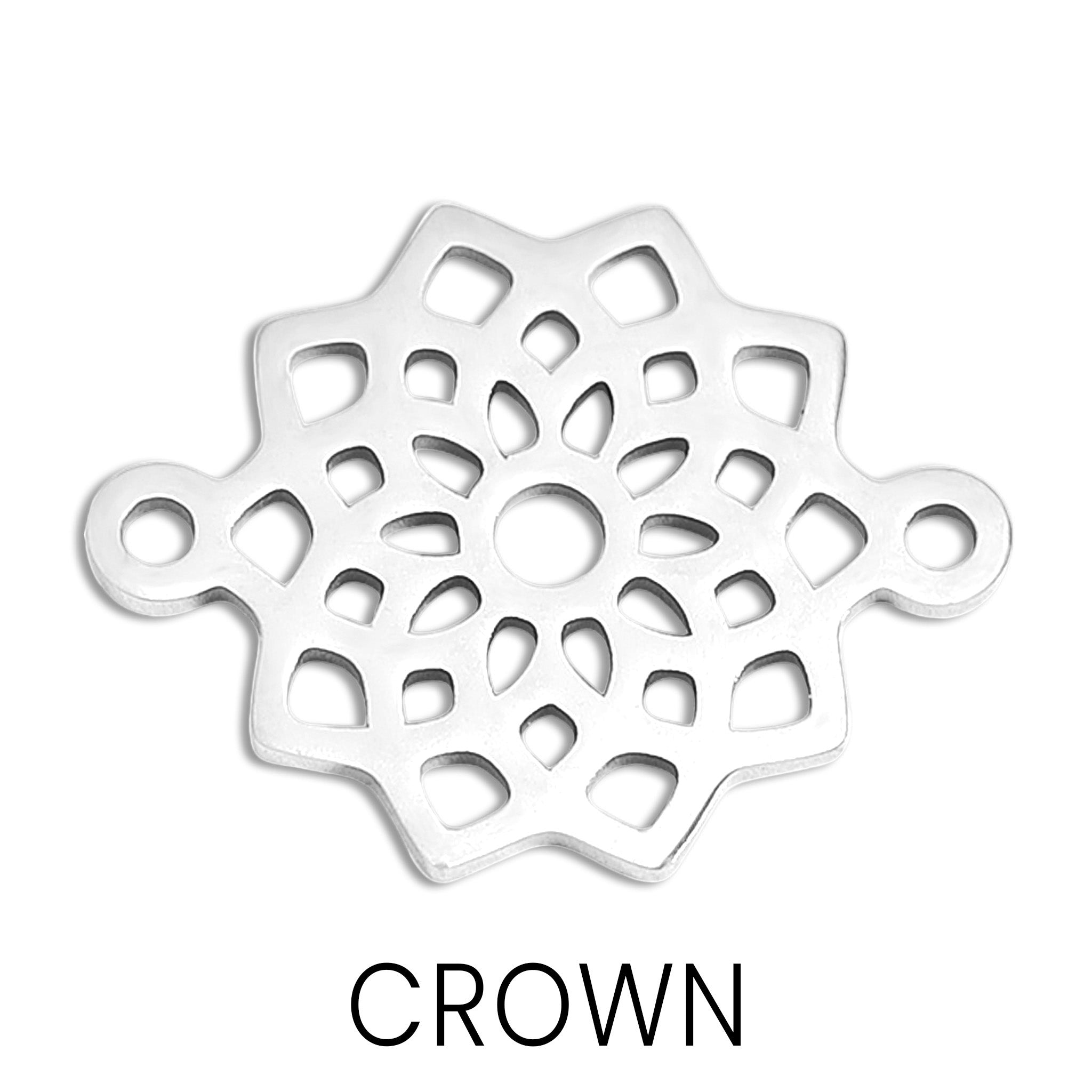 18K Gold Stainless Steel Chakra Connector Charm