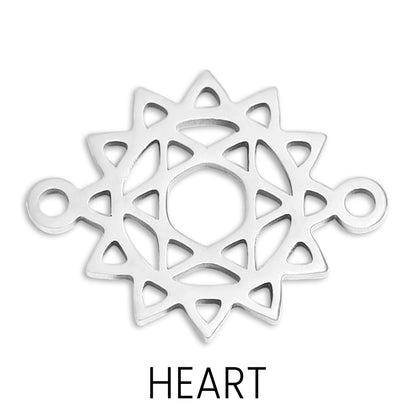 18K Gold Stainless Steel Chakra Connector Charm