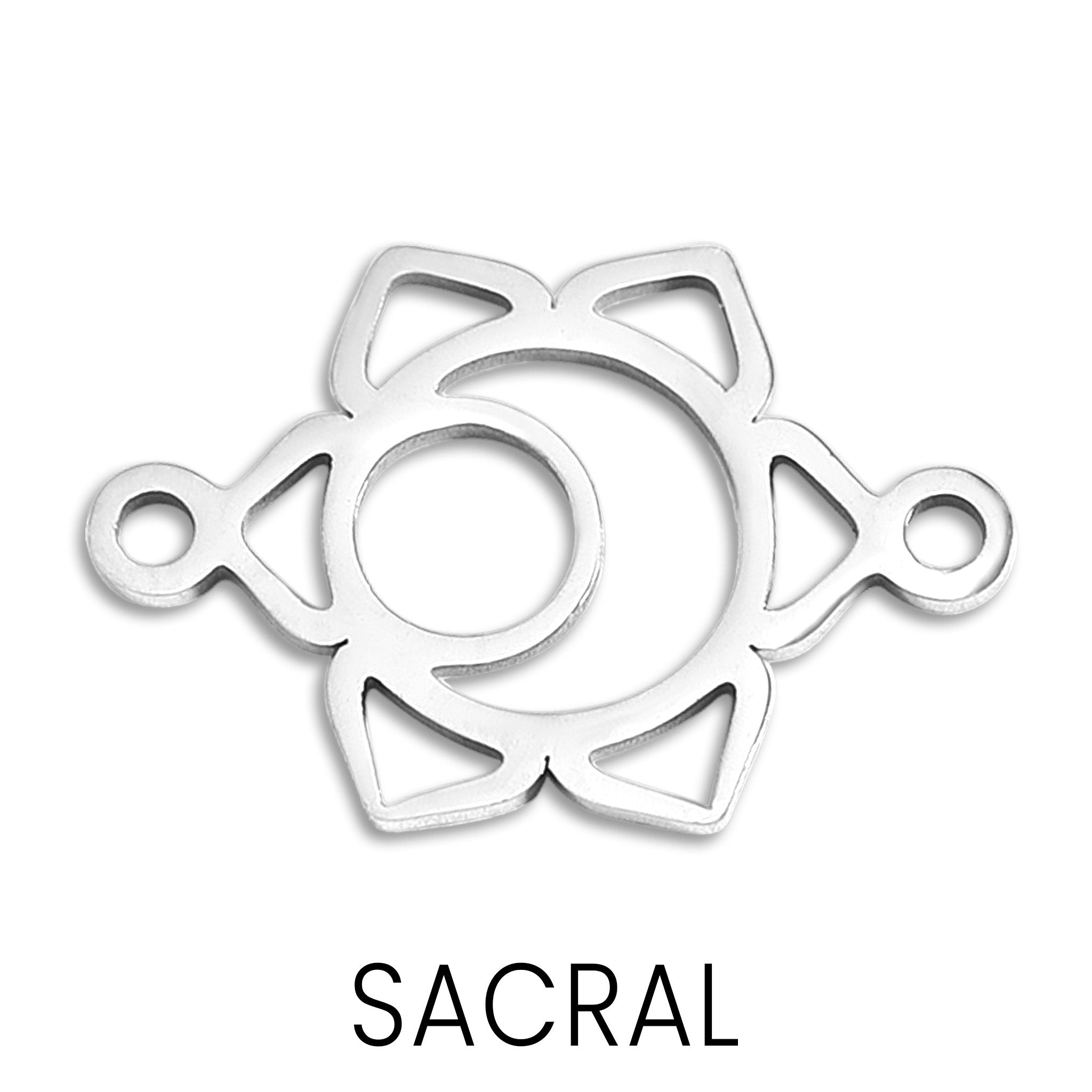 18K Gold Stainless Steel Chakra Connector Charm