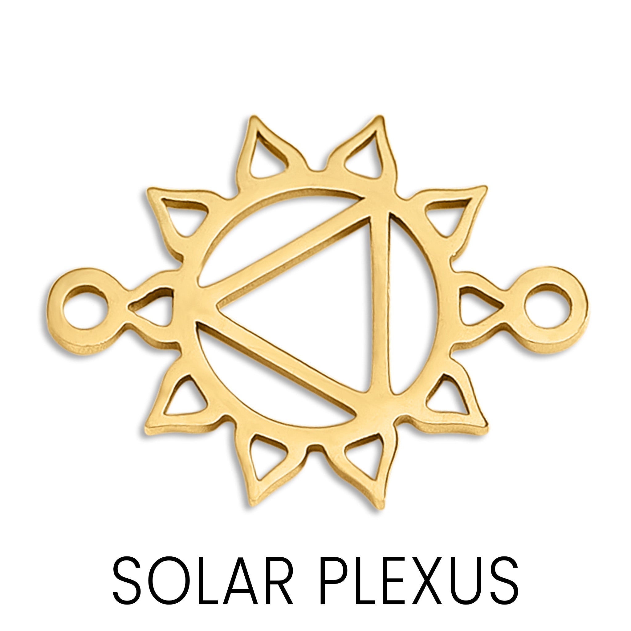 18K Gold Stainless Steel Chakra Connector Charm