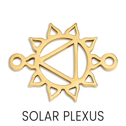 18K Gold Stainless Steel Chakra Connector Charm