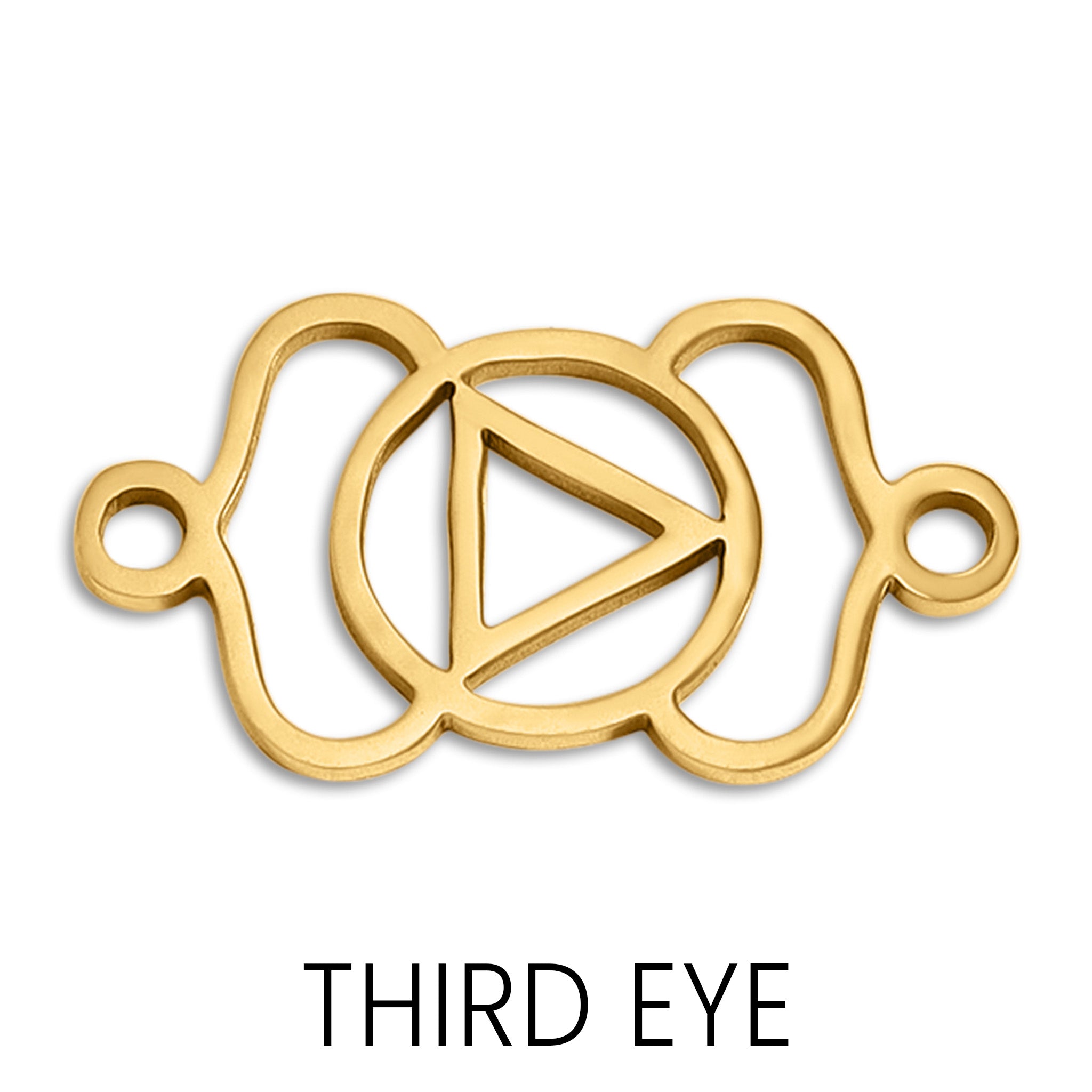 18K Gold Stainless Steel Chakra Connector Charm