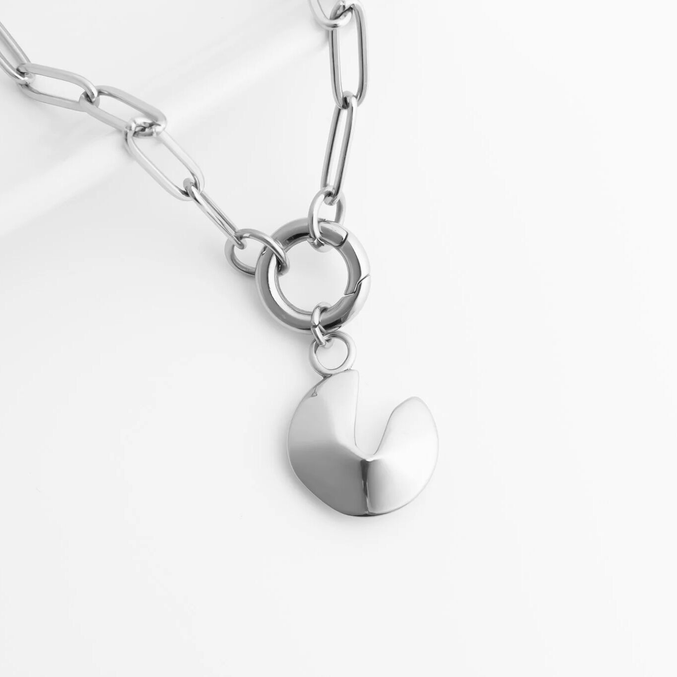 18K Gold PVD Stainless Steel Fortune Cookie Charm