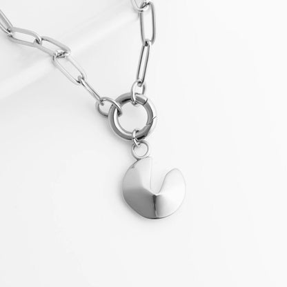 18K Gold PVD Stainless Steel Fortune Cookie Charm