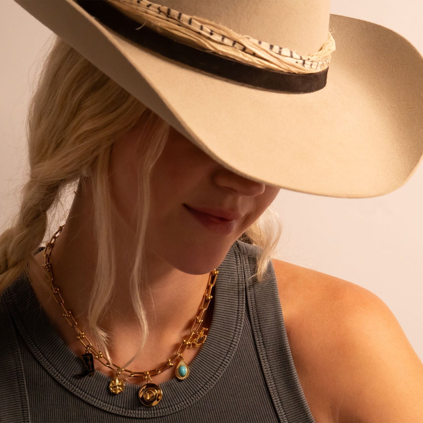 18K Gold PVD Stainless Steel Hardware Necklace