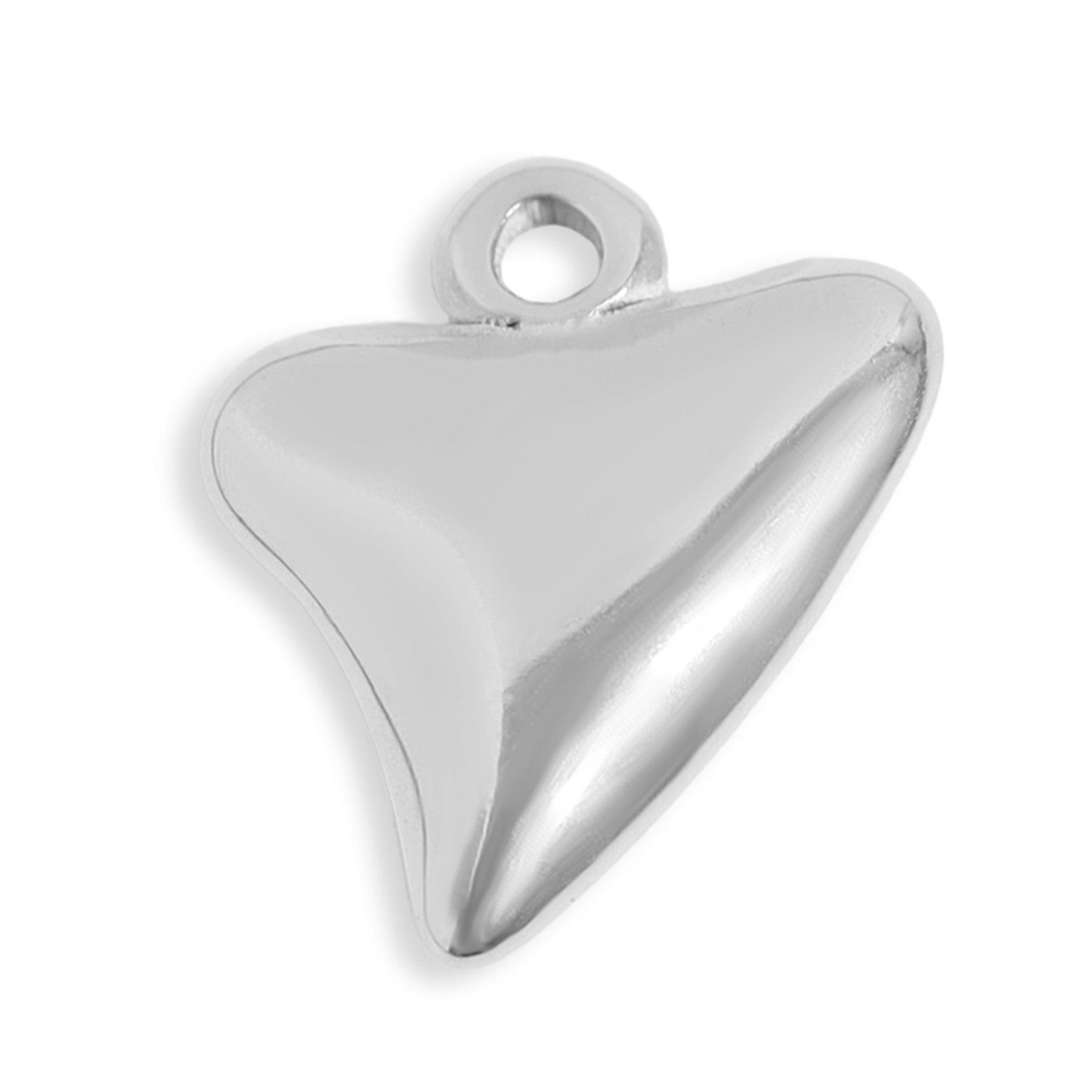 18K Gold PVD Stainless Steel Shark Tooth Charm