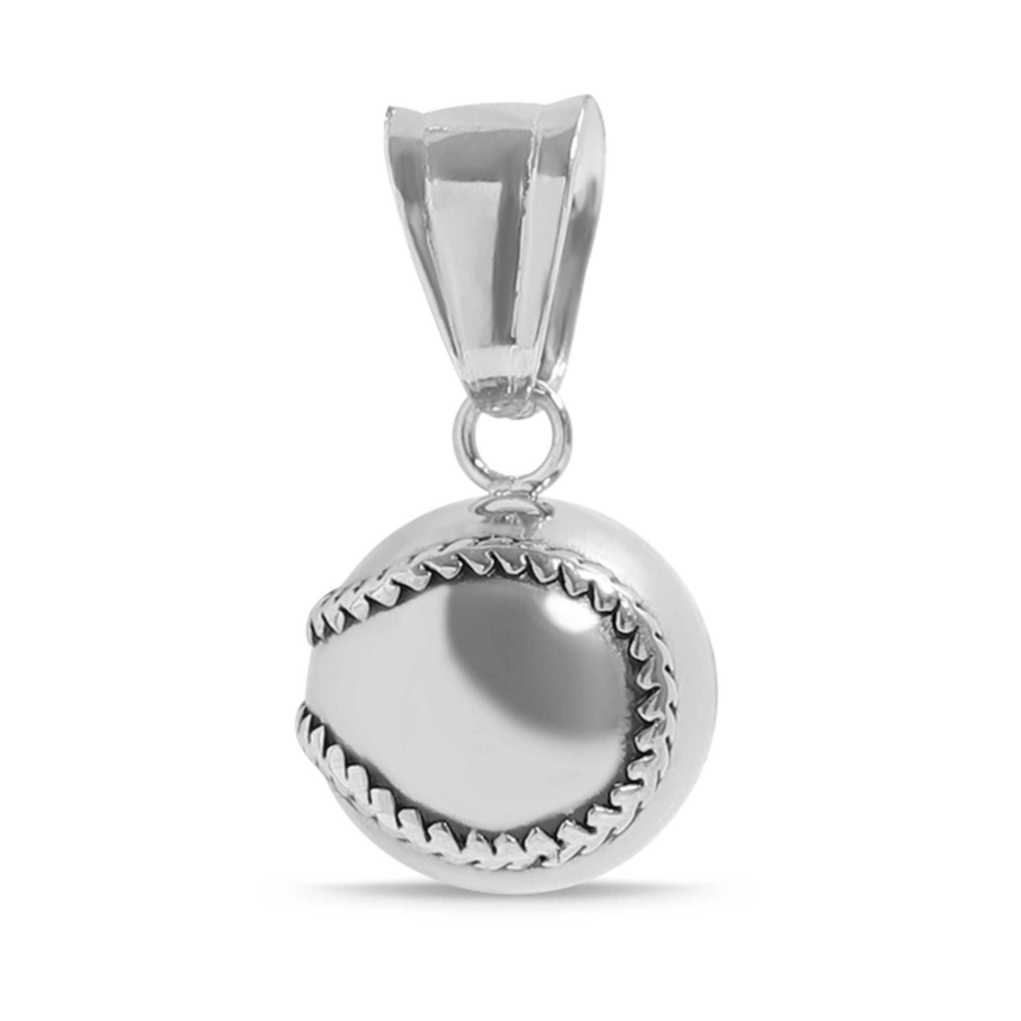 18K Gold PVD 3D Baseball Pendant