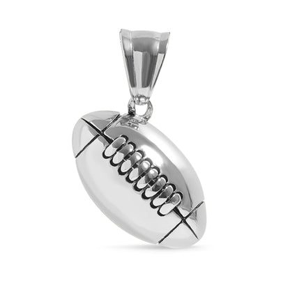 18K Gold PVD 3D Football Pendant