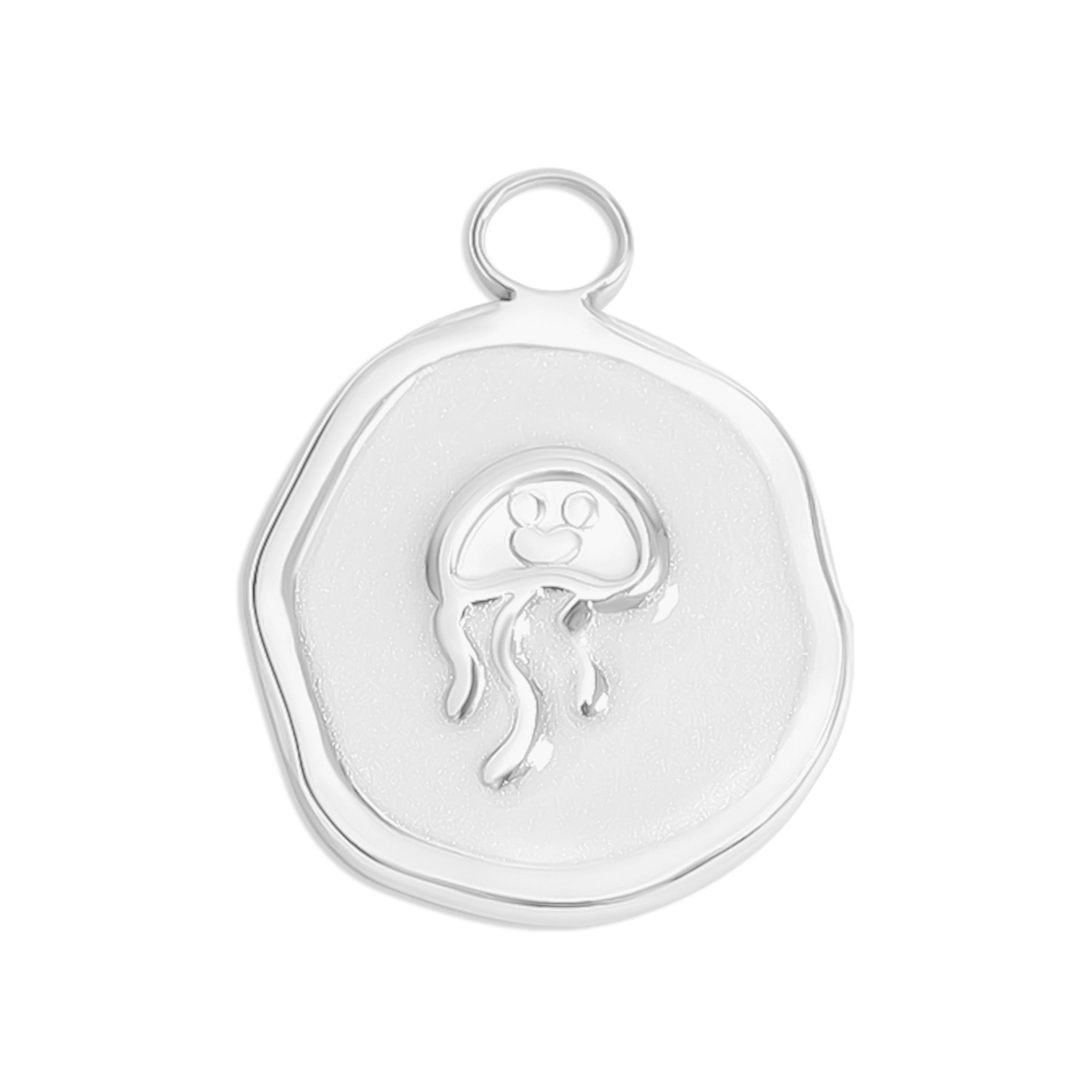 18K Gold PVD Jellyfish Epoxy Charm