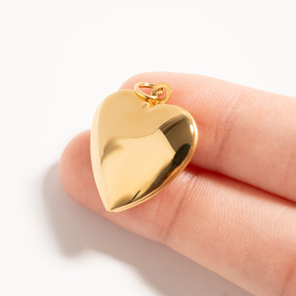 18K Gold PVD Stainless Steel Heart Locket
