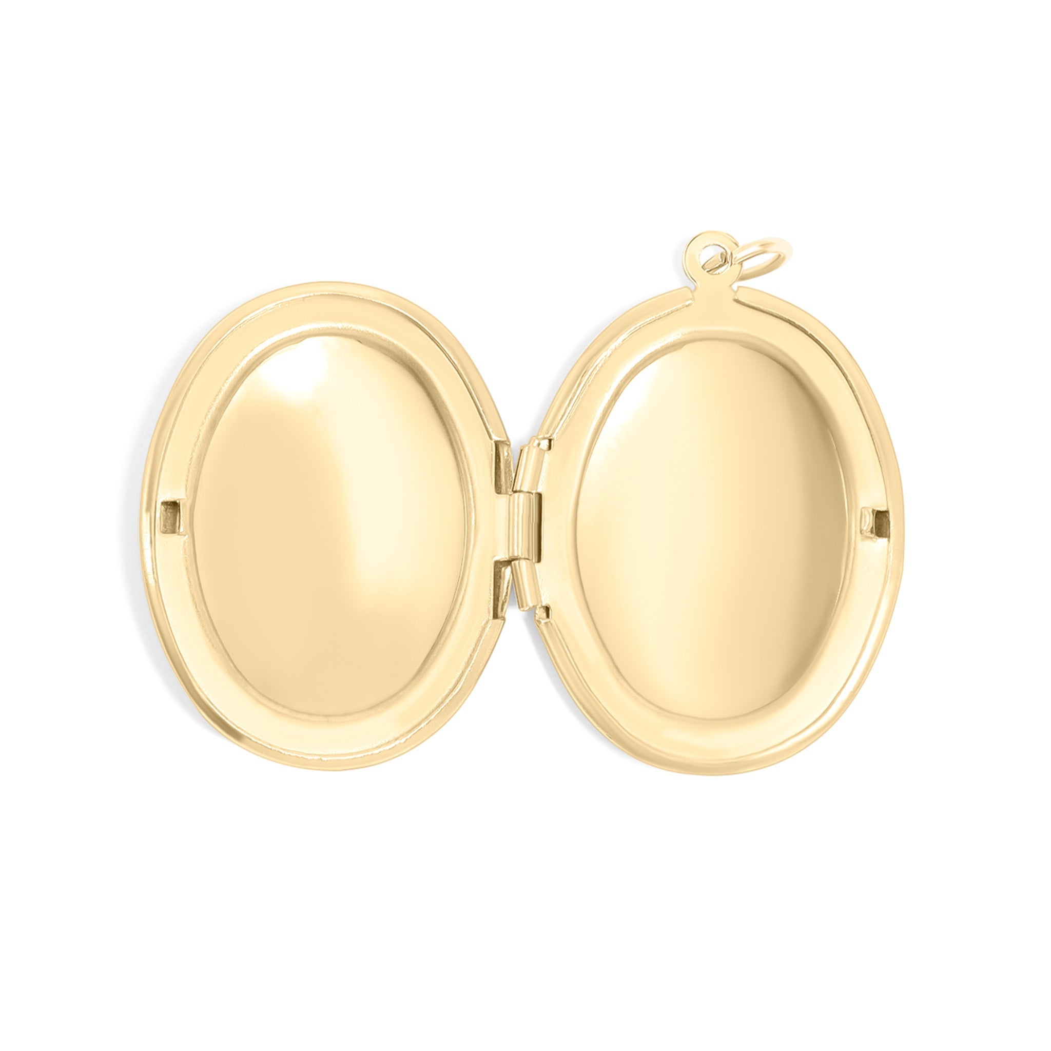 18K Gold PVD Stainless Steel Oval Locket