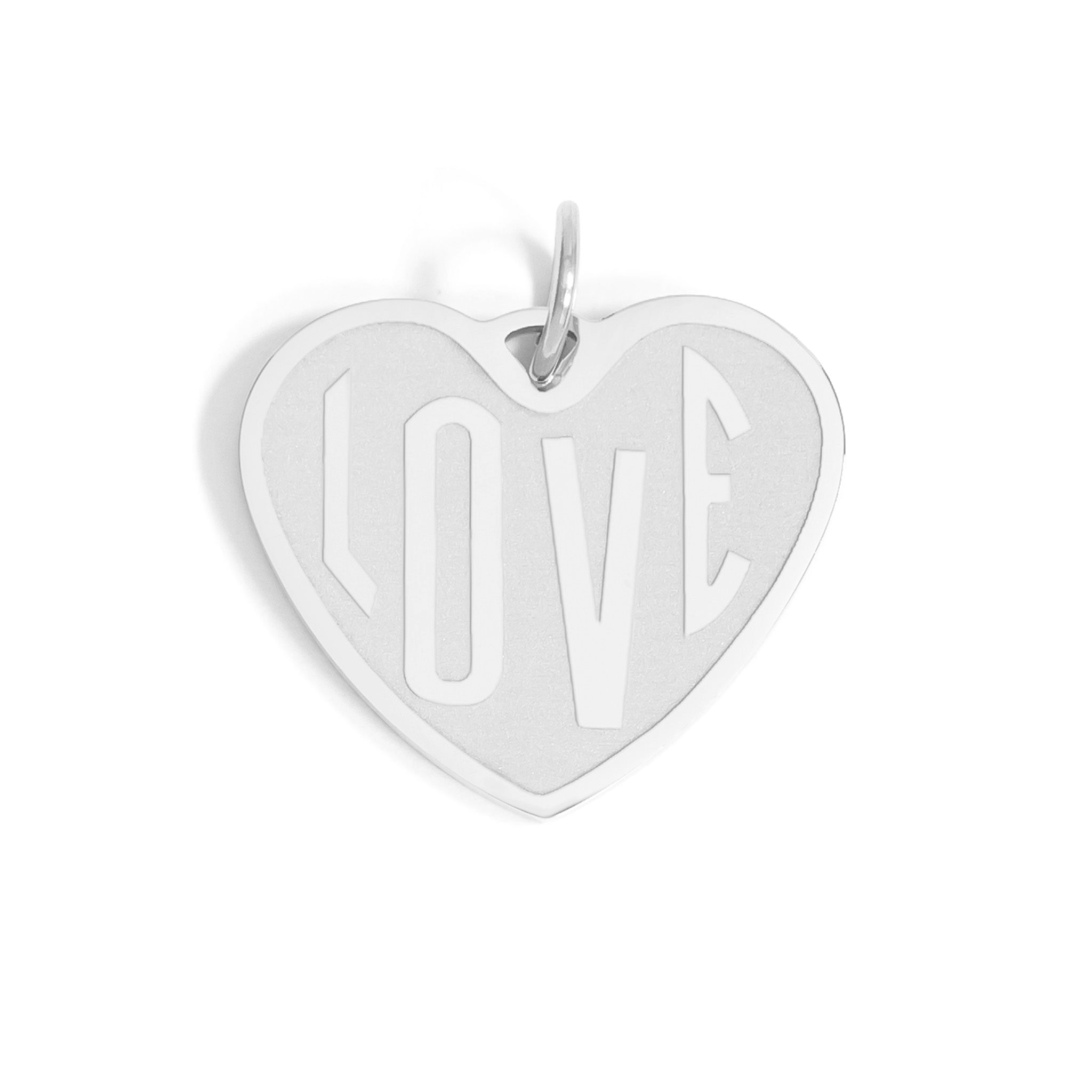 18K Gold PVD Stainless Steel "Love" Heart Charm