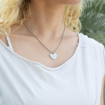 18K Gold PVD Stainless Steel Heart Amour Charm