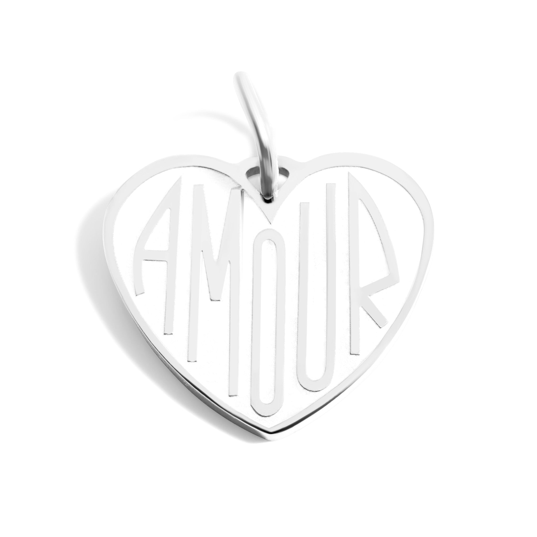 18K Gold PVD Stainless Steel Heart Amour Charm