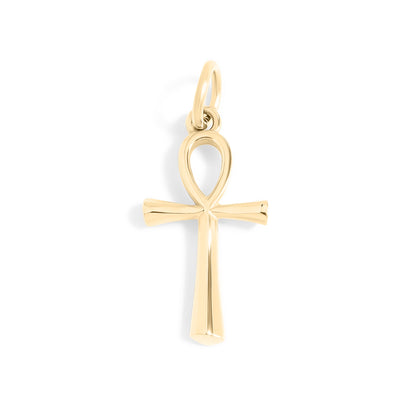 18K Gold PVD Stainless Steel Small Ankh Charm