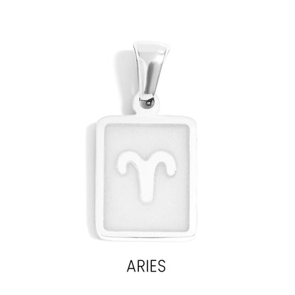 18K Gold PVD Zodiac Card Pendants