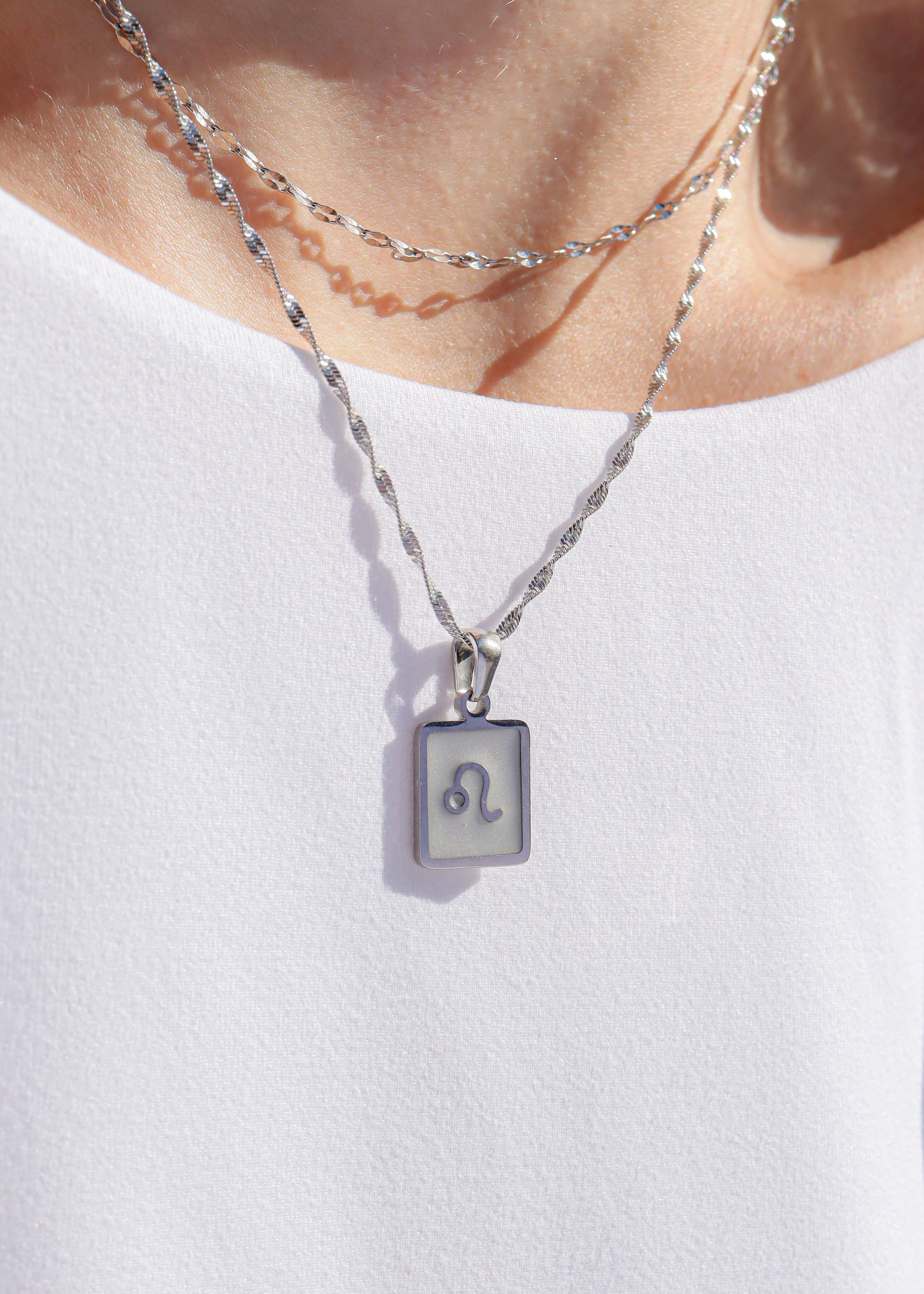 18K Gold PVD Zodiac Card Pendants
