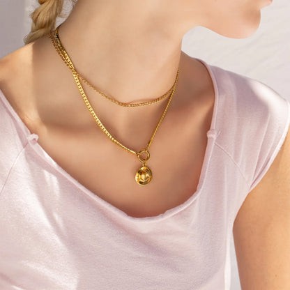 18K Gold PVD Stainless Steel Cowboy Hat Charm