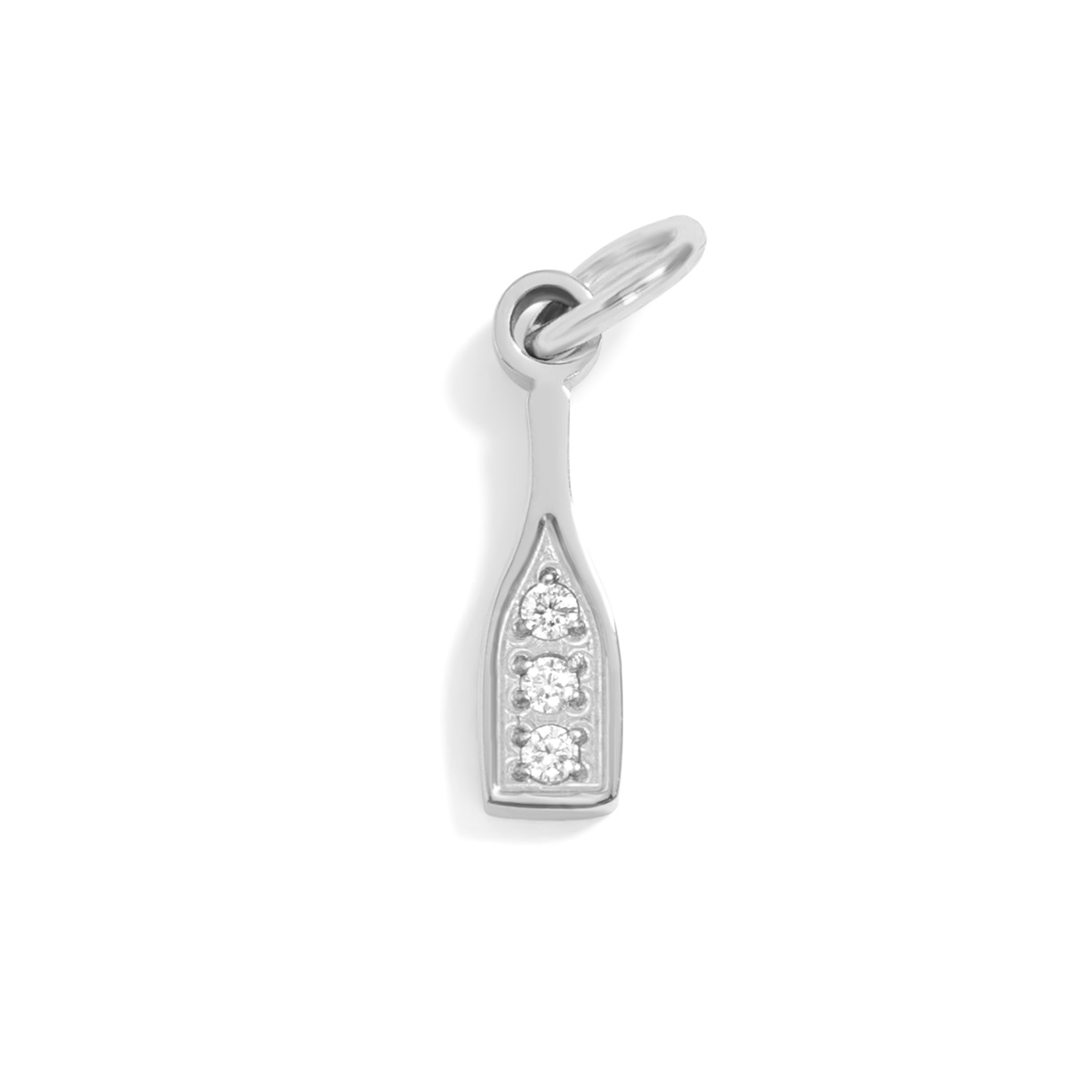 18K Gold PVD Stainless Steel Champagne Bottle Charm