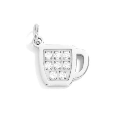 18K Gold PVD Stainless Steel Coffee Cup Charm
