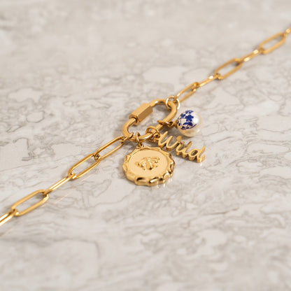 18K Gold PVD Stainless Steel Bee Pendant