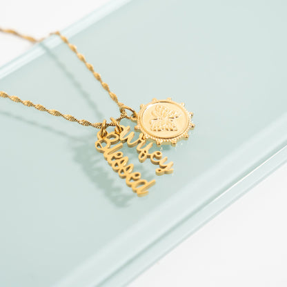 18K Gold PVD Stainless Steel Wifey Charm