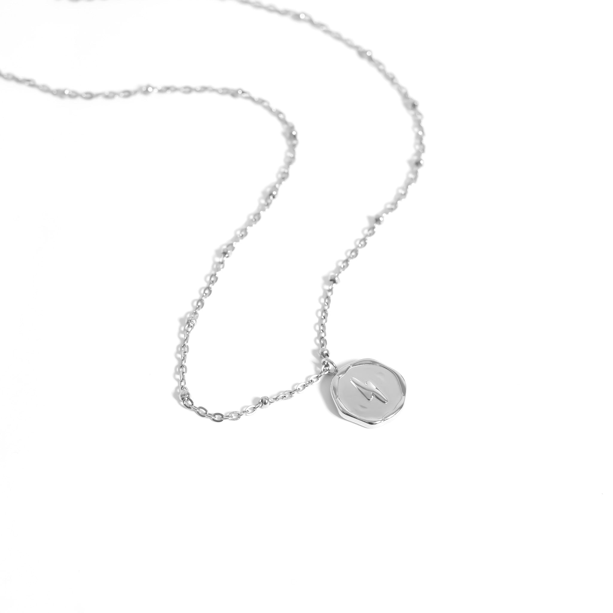 18K Gold PVD Stainless Steel Lightning Bolt Pendant