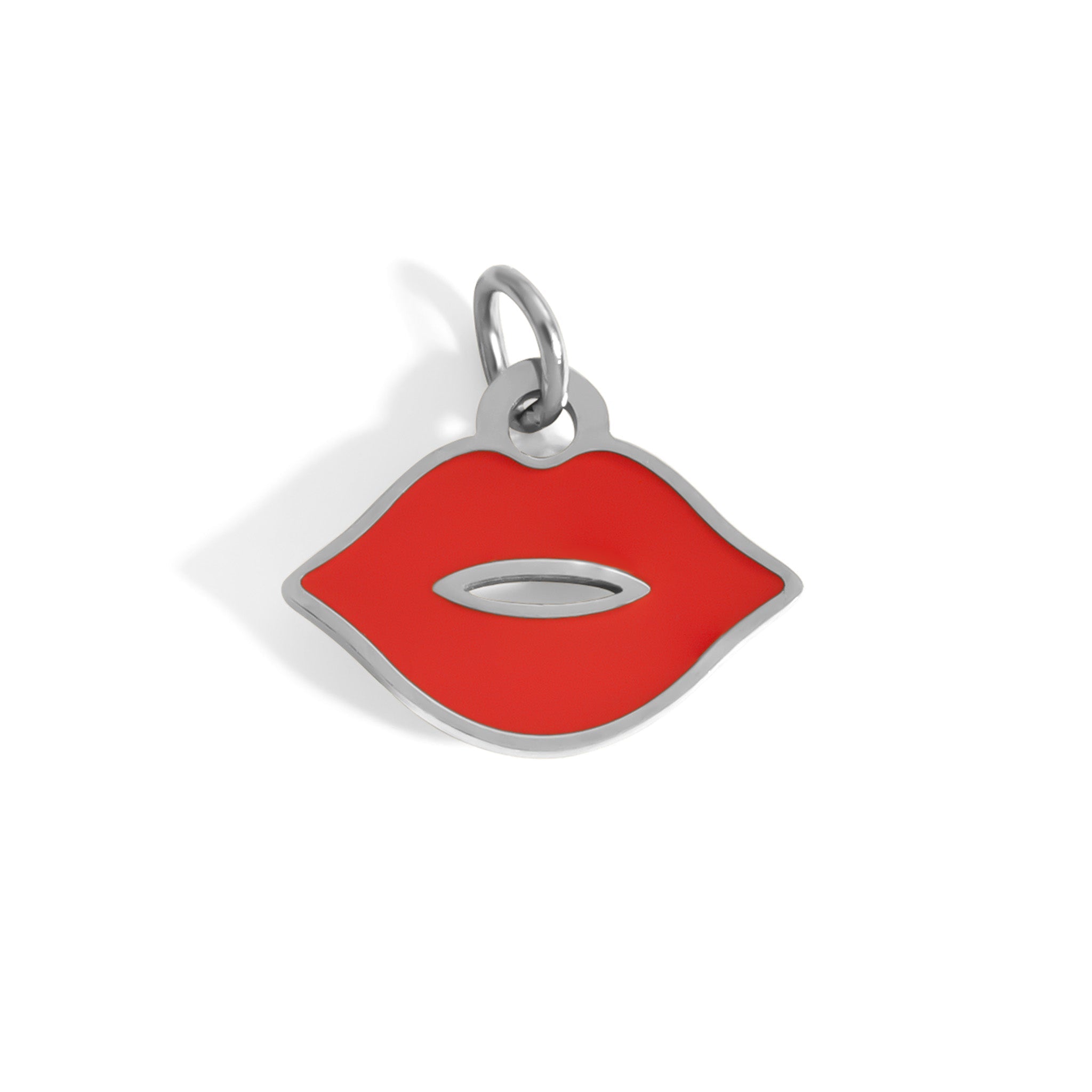 18K Gold PVD Stainless Steel Lips Charm
