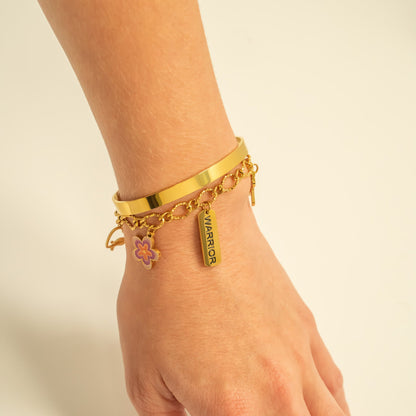 18K Gold PVD Stainless Steel Warrior Charm