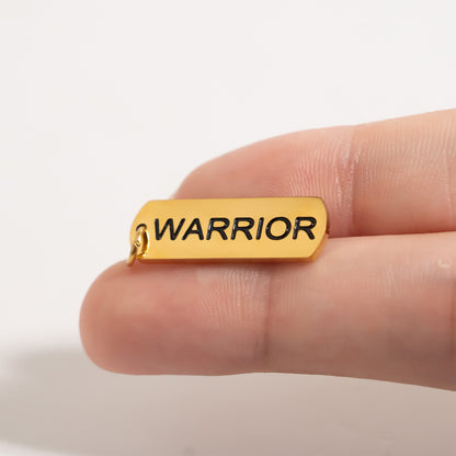 18K Gold PVD Stainless Steel Warrior Charm